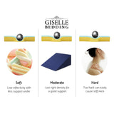 Giselle Bedding Wedge Pillow Blue Twin Pack - Rear View
