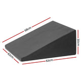 Giselle Bedding Wedge Pillow Grey - Side View