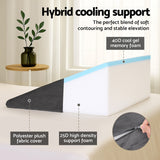 Giselle Bedding Wedge Pillow Grey - 45-Degree Angle