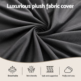 Giselle Bedding Wedge Pillow Grey - Rear View