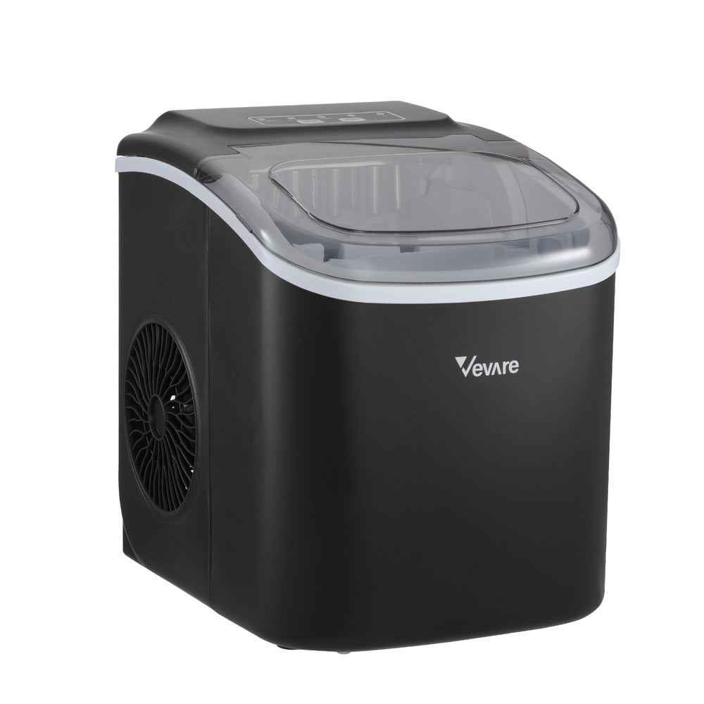 Vevare Portable Ice Maker Machine Ice Cube Tray 12kg Black