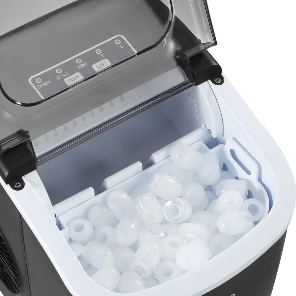Vevare Portable Ice Maker Machine Ice Cube Tray 12kg Black