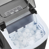 Vevare Portable Ice Maker Machine Ice Cube Tray 12kg Black - Front View