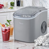 Vevare Portable Ice Maker Machine Ice Cube Tray 12kg Grey - Side View