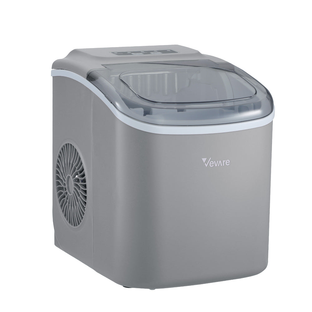 Vevare Portable Ice Maker Machine Ice Cube Tray 12kg Grey
