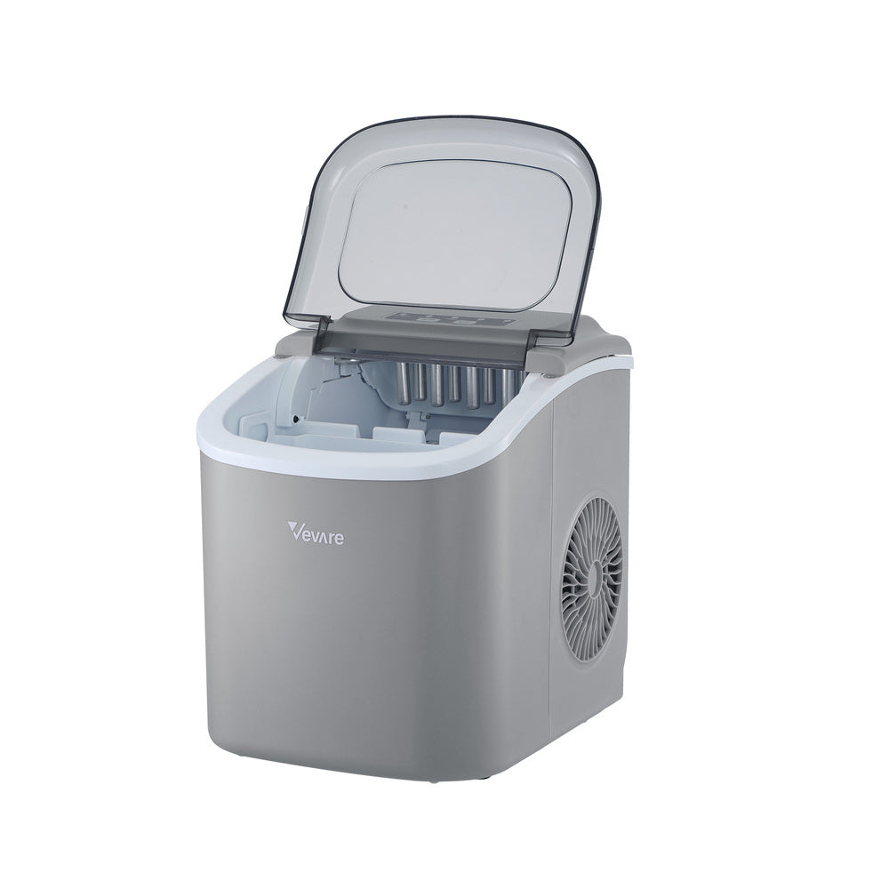 Vevare Portable Ice Maker Machine Ice Cube Tray 12kg Grey