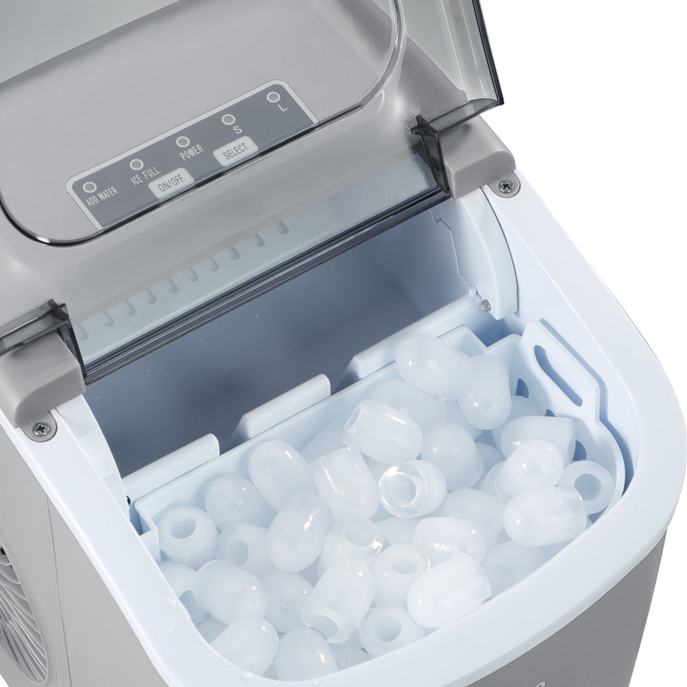 Vevare Portable Ice Maker Machine Ice Cube Tray 12kg Grey