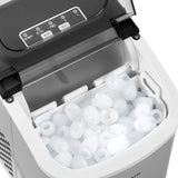 Vevare Portable Ice Maker with Ice Cube Scoop 12kg Stainless - Top-Down View
