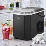 Vevare Portable Ice Maker Machine with Handle 12kg Black - Close-Up Angle