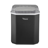 Vevare Portable Ice Maker Machine with Handle 12kg Black - Front View