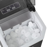 Vevare Portable Ice Maker Machine with Handle 12kg Black - Top-Down View