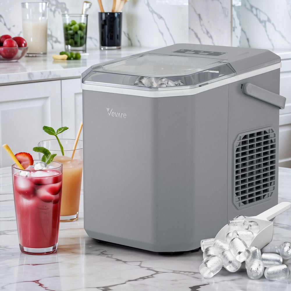 Vevare Portable Ice Maker Machine with Handle 12kg Grey