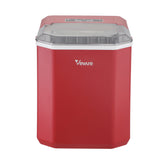 Vevare Portable Ice Maker Machine with Handle 12kg Red - Low Angle
