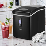 Vevare 3L Portable Ice Maker with Ice Cube Scoop 15kg Black - Low Angle