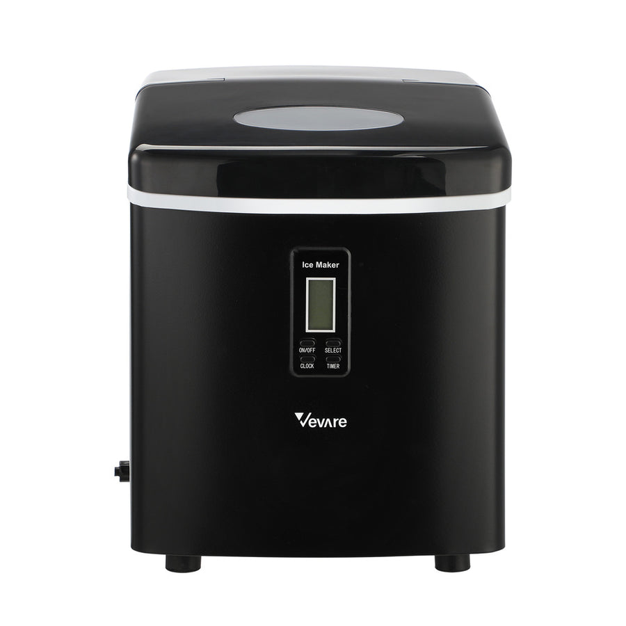 Vevare 3L Portable Ice Maker with Ice Cube Scoop 15kg Black