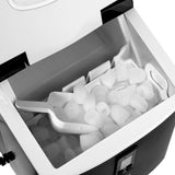 Vevare 3L Portable Ice Maker with Ice Cube Scoop 15kg Black - Rear View
