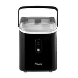 Vevare Nugget Portable Ice Maker with Ice Cube Scoop 15kg Black - 45-Degree Angle