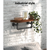 Artiss Floating DIY Pipe Shelf - IVES - 45-Degree Angle