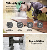 Artiss Floating DIY Pipe Shelf - IVES - Close-Up Angle