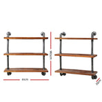Artiss Floating DIY Pipe Shelf 3 Tiers - IRMA