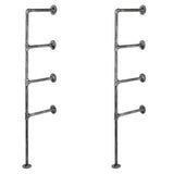 Artiss Floating DIY Pipe Shelf Metal Brackets Set of 2 - Side View