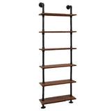 Artiss Floating DIY Pipe Shelf 6 Tiers - IDA - Side View