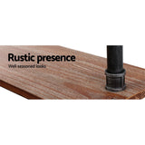 Artiss Floating DIY Pipe Shelf 6 Tiers - IDA - Rear View