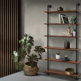 Artiss Floating DIY Pipe Shelf 6 Tiers - IRA - Close-Up Angle