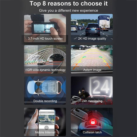 1080P Hd Night Vision Car Recorder With Wifi & Mobile App Support-1915198400748457987
