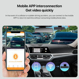 Panoramic Triple Recording Wifi Dash Cam With 2K Ultra Hd Night Vision - Top-Down View
