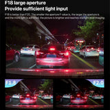 Panoramic Triple Recording Wifi Dash Cam With 2K Ultra Hd Night Vision - Low Angle