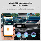 Ultra Hd Car Front & Inner Wifi Driving Recorder With Night Vision - Top-Down View