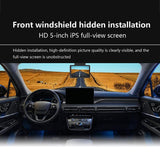 Hd Night Vision Car Front And Rear Dash Cam - 5 Screen - Top-Down View
