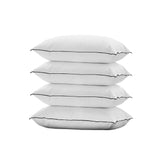 Bedra Pillow Hotel Pillows Home Decor Microfibre Filling for Sleeping Cotton Cover Soft Quality Luxury Bedroom 4pcs 48 x 73cm