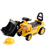 Keezi Ride On Car Toys Kids Excavator Bulldozer Sandpit Digger Car Pretend Play - Low Angle