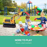 Keezi Ride On Car Toys Kids Excavator Digger Sandpit Bulldozer Car Pretend Play - Rear View