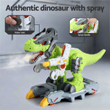 Keezi Kids Dinosaur Ride On Push Car Toy with Spray Function Indoor Outdoor Toys - 45-Degree Angle