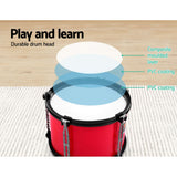 Keezi Kids 7 Drum Set Junior Drums Kit Musical Play Toys Childrens Mini Big Band - Top-Down View