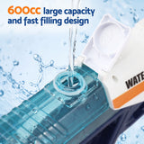 Keezi Kids Water Gun 600cc Water Blaster Toy for Pool Beach Play Blue - Close-Up Angle