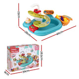 Keezi Kids Pretend Play Kitchen Sink with Faucet Floating Fishing Toys Play food - Side View