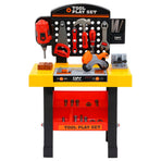 Keezi Kids Pretend Workbench DIY Tools 54 Piece Children Role Play Toys Black, image 3