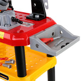 Keezi Kids Pretend Workbench DIY Tools 97 Piece Children Role Play Toys Red - Top-Down View