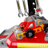 Keezi Kids Pretend Workbench DIY Tools 97 Piece Children Role Play Toys Red - 45-Degree Angle