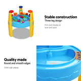 Keezi Kids Sandpit Pretend Play Set Water Sand Table Children Outdoor Toy Umbrella - 45-Degree Angle
