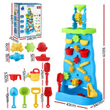 Keezi Kids Sand and Water Table Waterfall Wall Sandpit Toys Beach Shovel - Front View