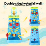 Keezi Kids Sand and Water Table Waterfall Wall Sandpit Toys Beach Shovel - Top-Down View