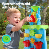 Keezi Kids Sand and Water Table Waterfall Wall Sandpit Toys Beach Shovel - 45-Degree Angle