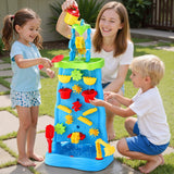 Keezi Kids Sand and Water Table Waterfall Wall Sandpit Toys Beach Shovel - Close-Up Angle