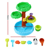 Keezi 62cm Tree Water Table Kids Sandpit Toys Set with Shovels Molds for Sand Play - Front View
