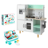 Keezi Kid Pretend Kitchen Wooden Play Sink Playset Dishwasher Toys Green - Extra Image